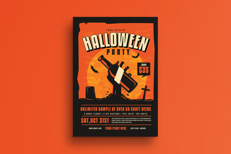halloween-beer-party-flyer