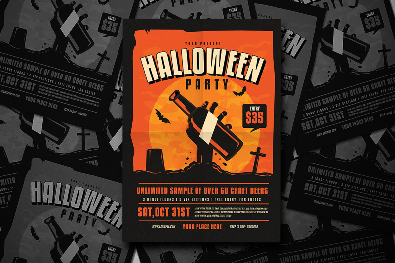 halloween-beer-party-flyer