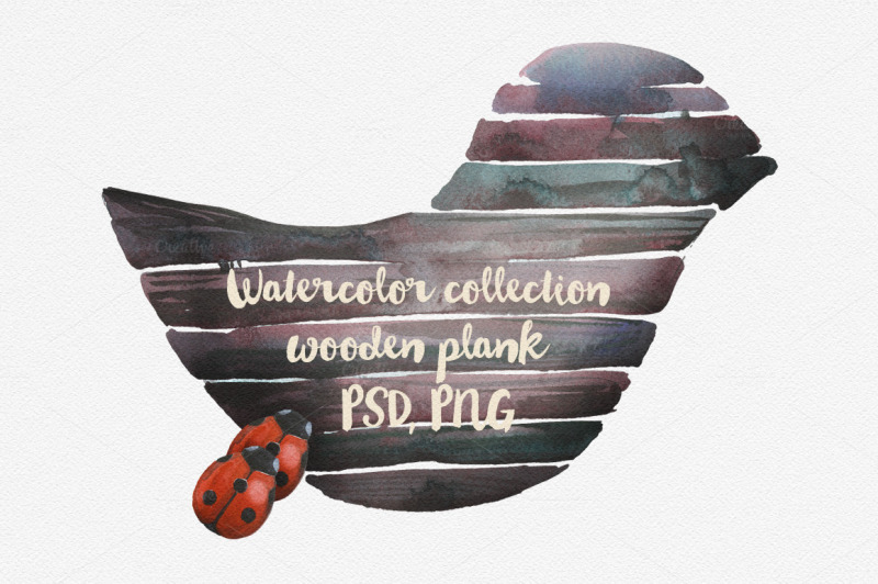 watercolor-wooden-plank