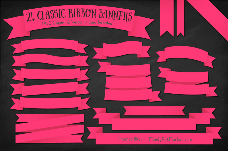 classic-ribbon-banner-clipart-in-hot-pink