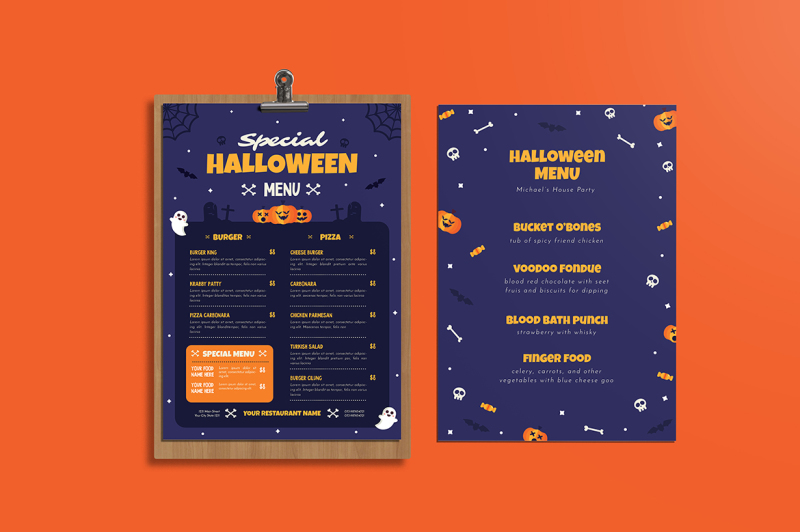 special-halloween-menus