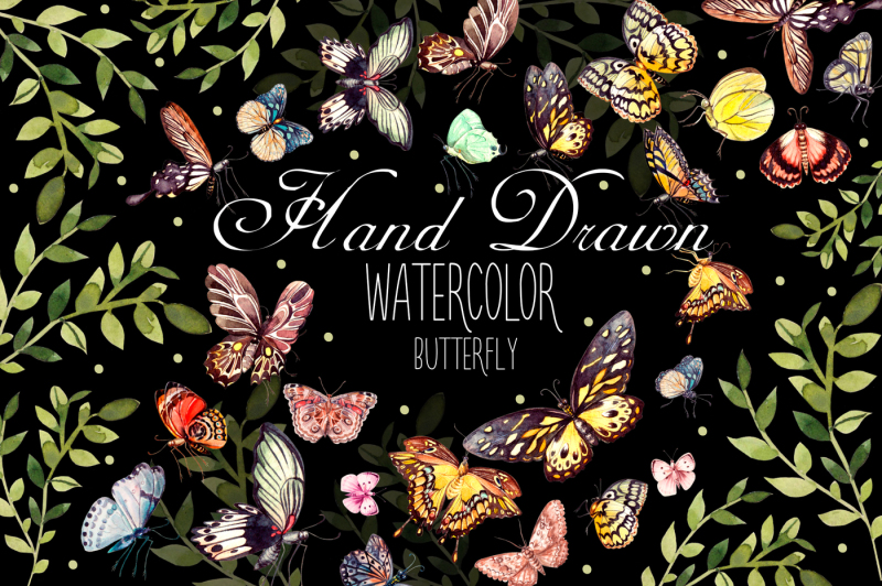 beautiful-watercolor-butterflies