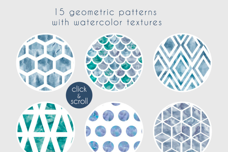 winter-geometry-pattern-set