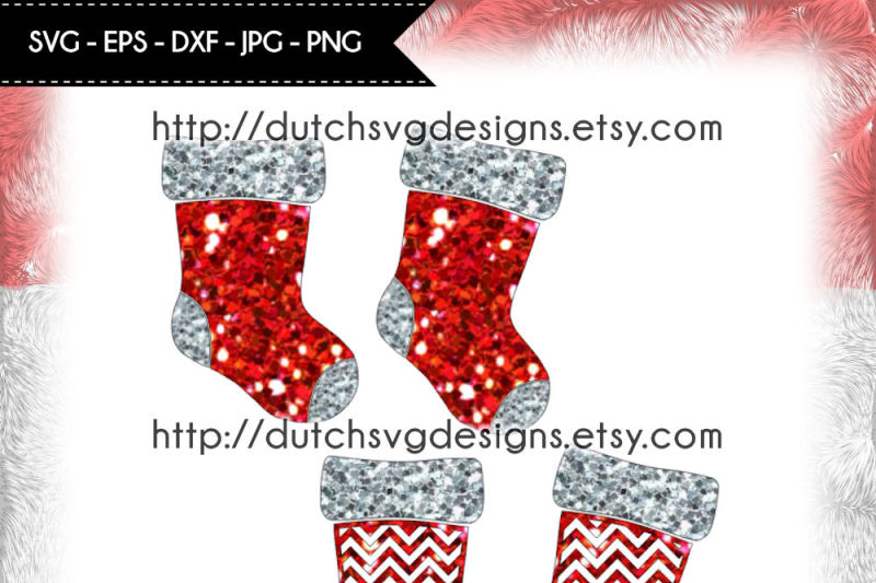 Download 2 Christmas Stockings In Jpg Png Svg Eps Dxf For Cricut Silhouette Stockings Svg Socks Svg Christmas Svg Christmas Stockings Svg By Dutch Svg Designs Thehungryjpeg Com