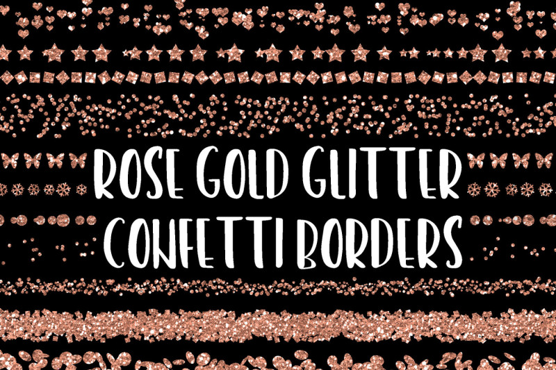 rose-gold-glitter-confetti-borders