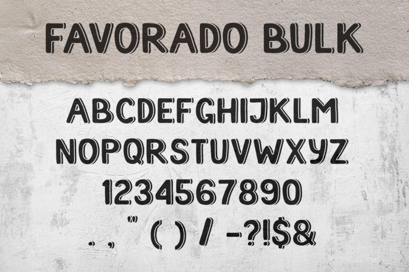 favorado-typeface