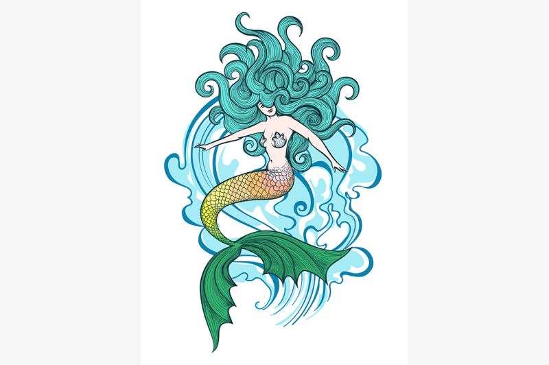 swimming-mermaid-illustration