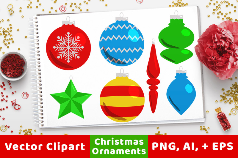 40-christmas-ornaments-clipart-holiday-clipart-christmas-card-decoration-christmas-graphics