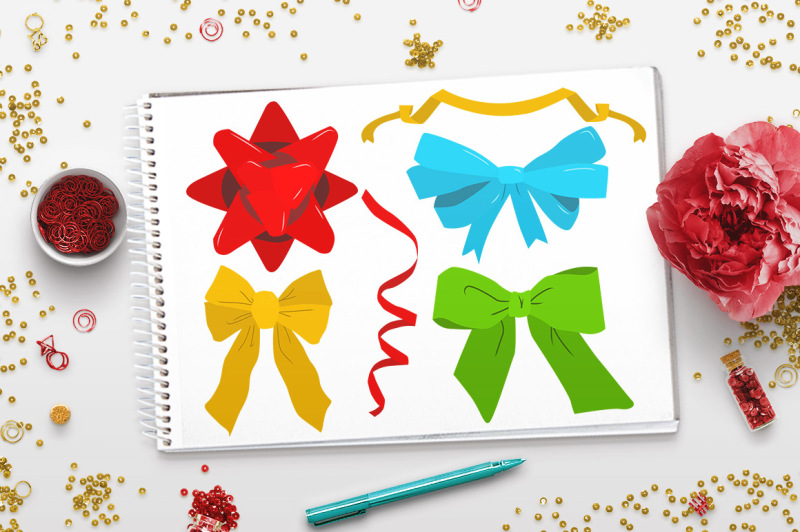 40-holiday-bows-ribbons-clipart-christmas-bows-ribbon-bow-clipart-christmas-clipart-holiday-clipart-bow-vectors