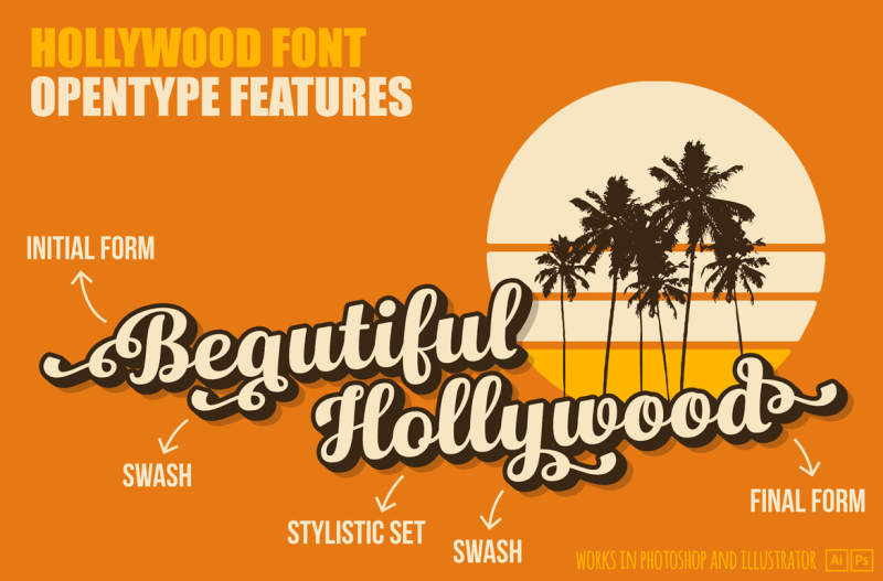 hollywood-vintage-font