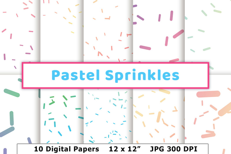 pastel-sprinkles-digital-paper-rainbow-sprinkles-pattern-candy-sprinkles-birthday-scrapbook-paper