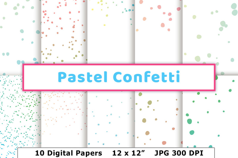pastel-confetti-digital-papers-confetti-borders-round-confetti-pattern-birthday-party-confetti-digital-background