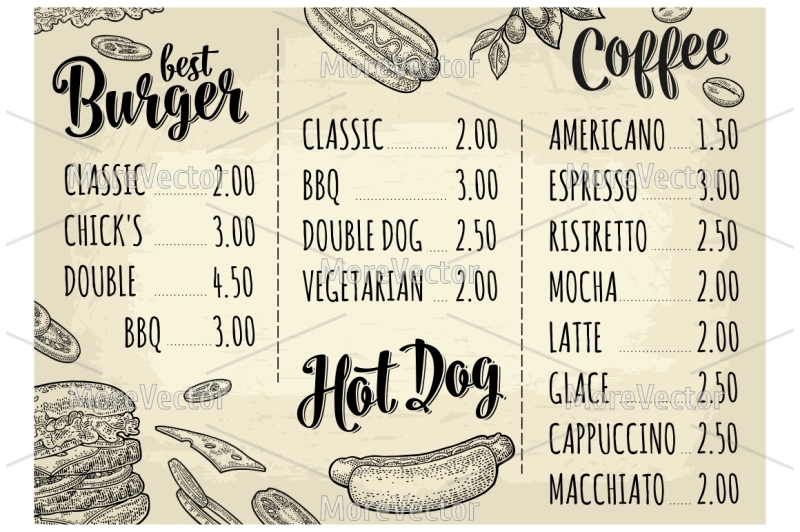 restaurant-or-cafe-menu-with-price-best-burger-hotdog-coffee-pizza