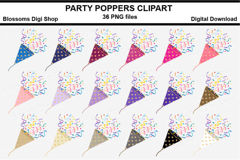 stars-party-poppers-clipart-36-multi-colours-png-files