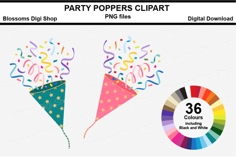 stars-party-poppers-clipart-36-multi-colours-png-files