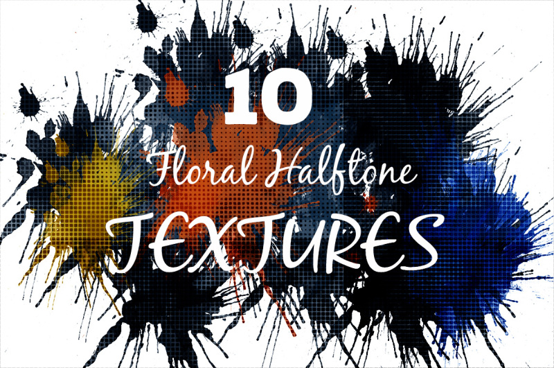 floral-halftone-textures