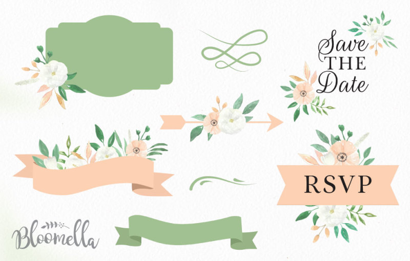 peach-and-white-wedding-flower-clipart-package-banners-florals-wreaths