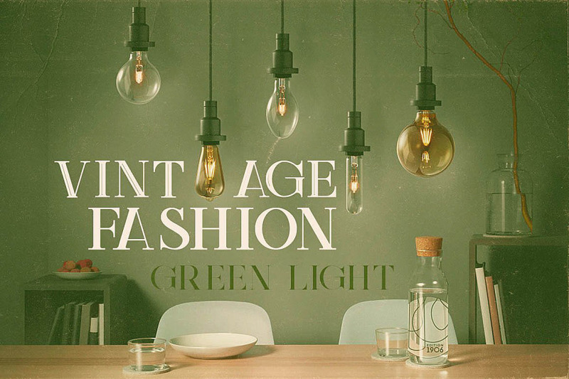 green-light-vintage-style-font