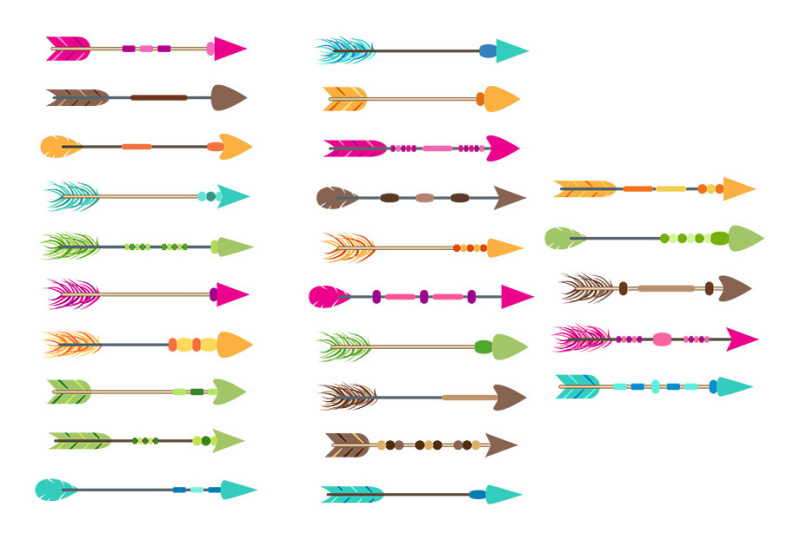 25-colorful-arrows-clipart-tribal-arrow-clipart-boho-arrows-clipart-arrow-graphics
