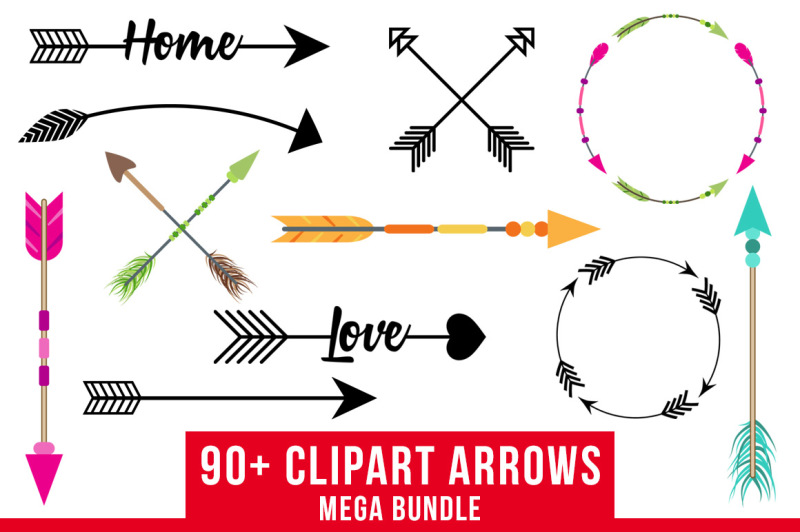 90-arrows-clipart-mega-bundle-tribal-arrow-clipart-rustic-arrow-clipart-arrow-svg-arrow-wreath-clipart