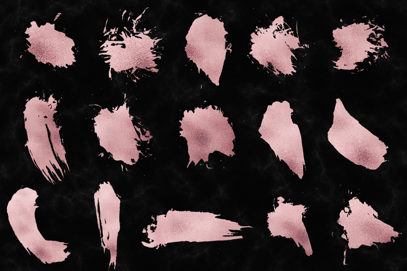 rose-gold-smear-clipart