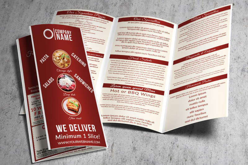 food-restaurant-trifold-template