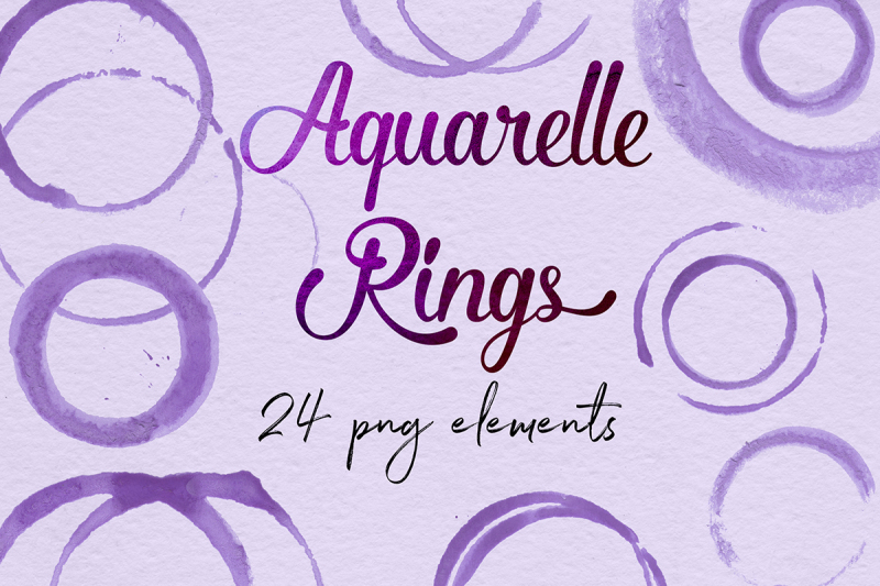 purple-circles-aquarelle-rings