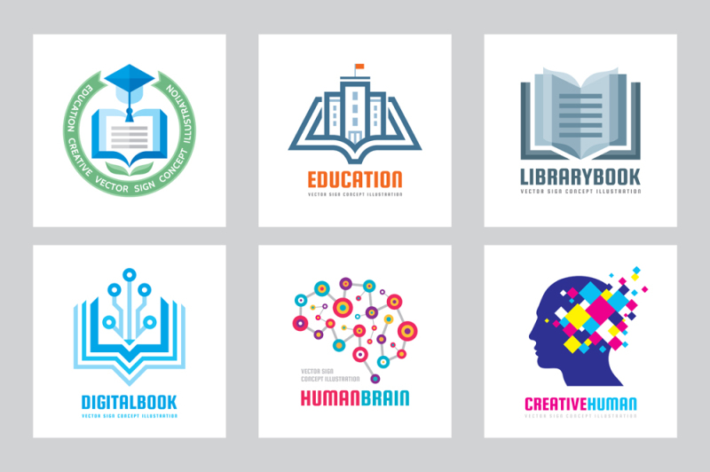 education-vector-logo-set
