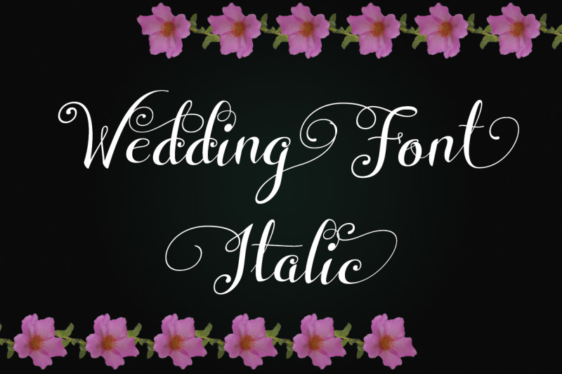 wedding-font-italic