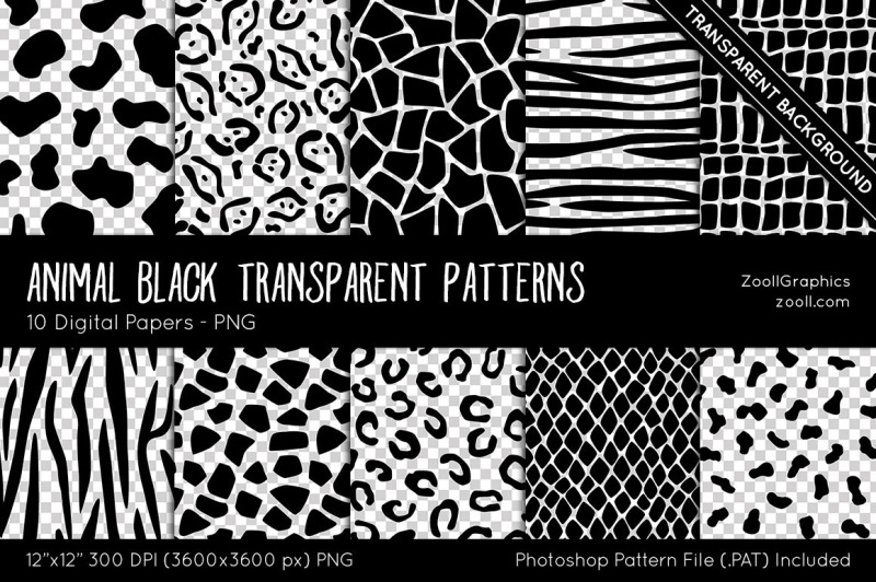 animal-black-transparent-patterns-digital-papers
