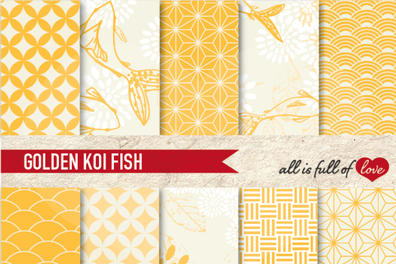 golden-yellow-patterns-koi-fish-background-kit