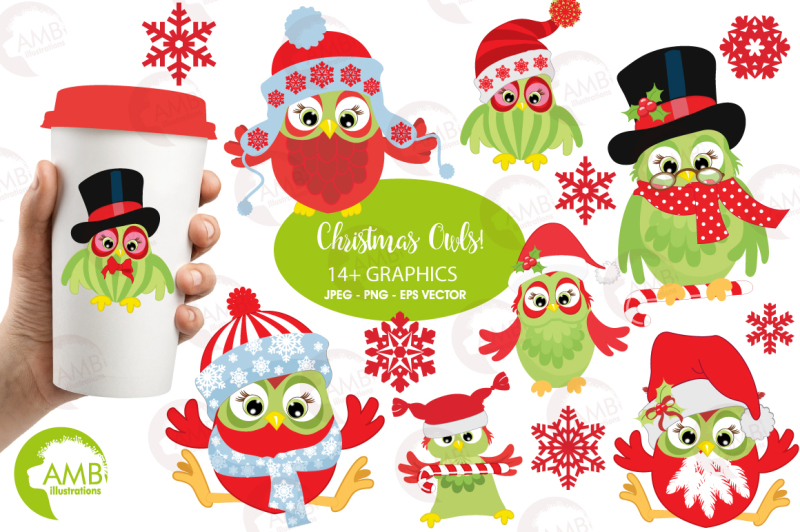 christmas-owls-clipart-graphics-illustrations-amb-569