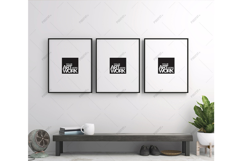 poster-frame-mockup-3-panel-minimal