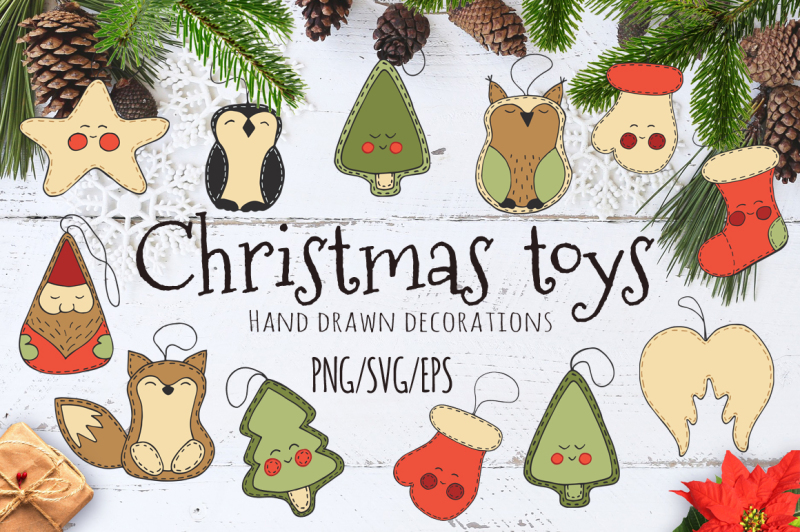 christmas-toys-hand-drawn-decorative-set