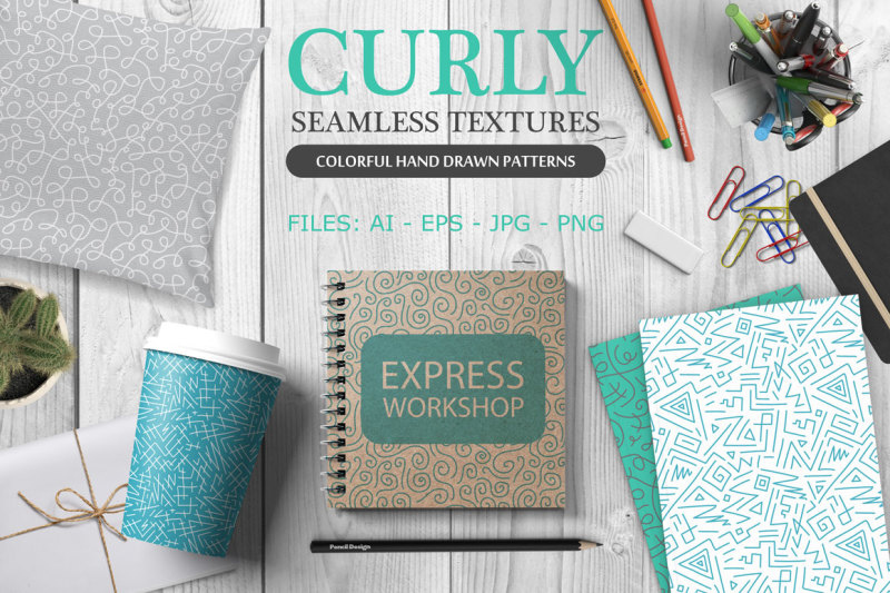 curly-hand-drawn-seamless-patterns