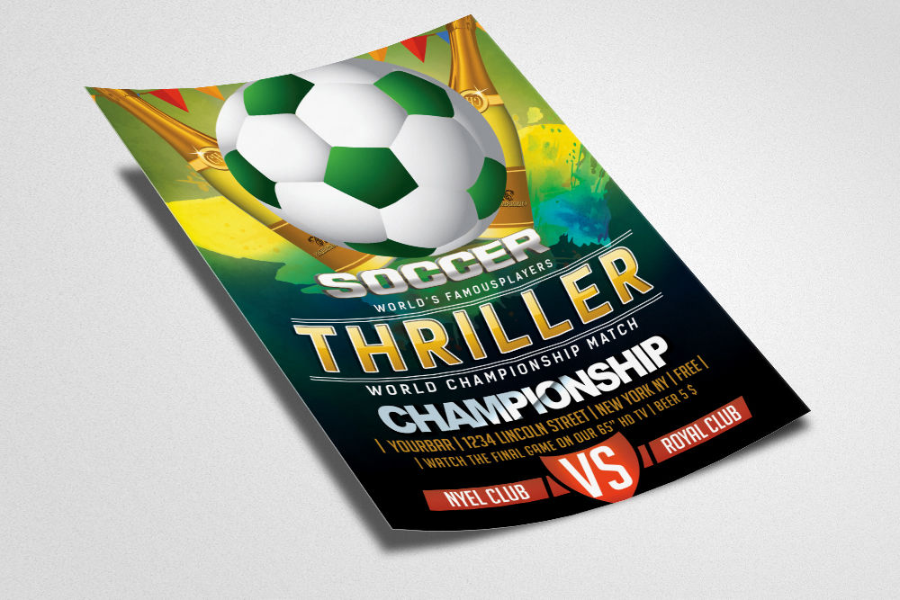 soccer flyer design