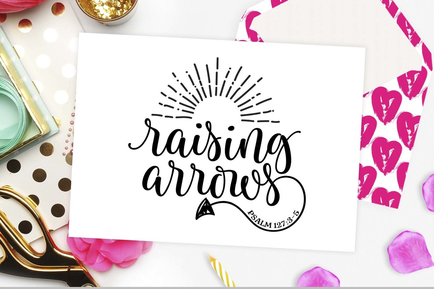 Raising Arrows Svg Dxf Pnf Eps By Theblackcatprints Thehungryjpeg Com