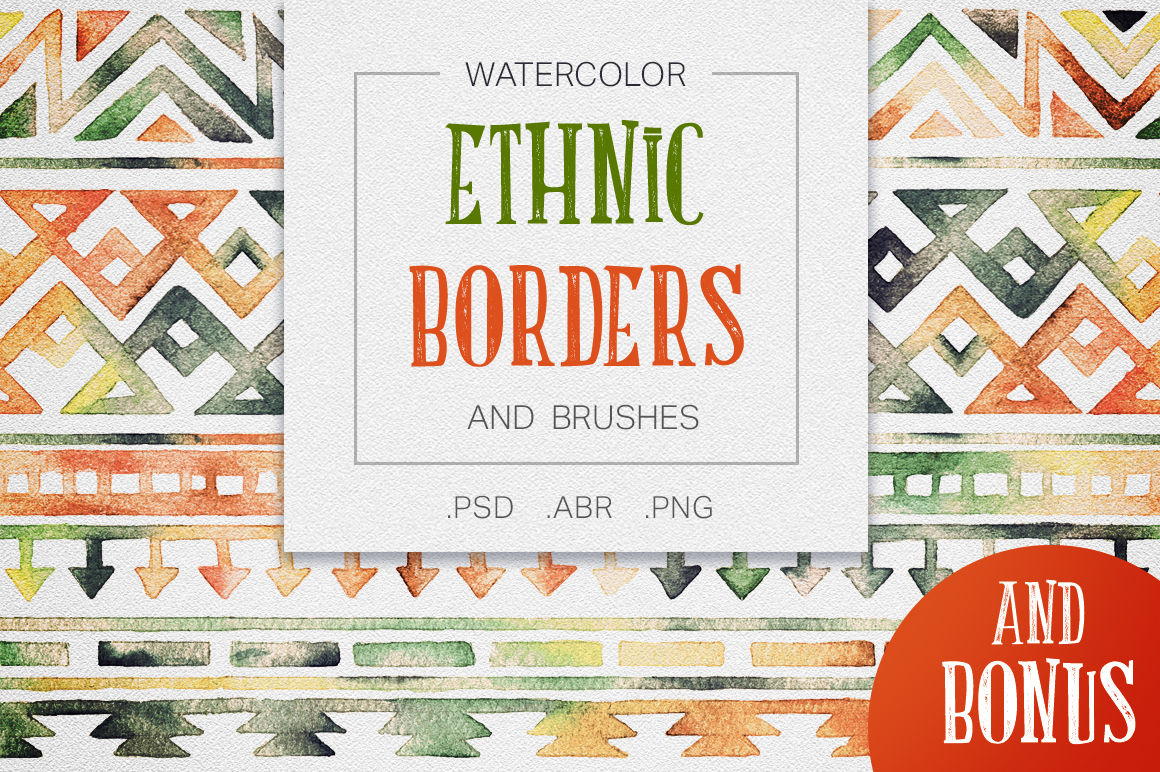 Ethnic Borders And Brushes By Jallom Thehungryjpeg Com