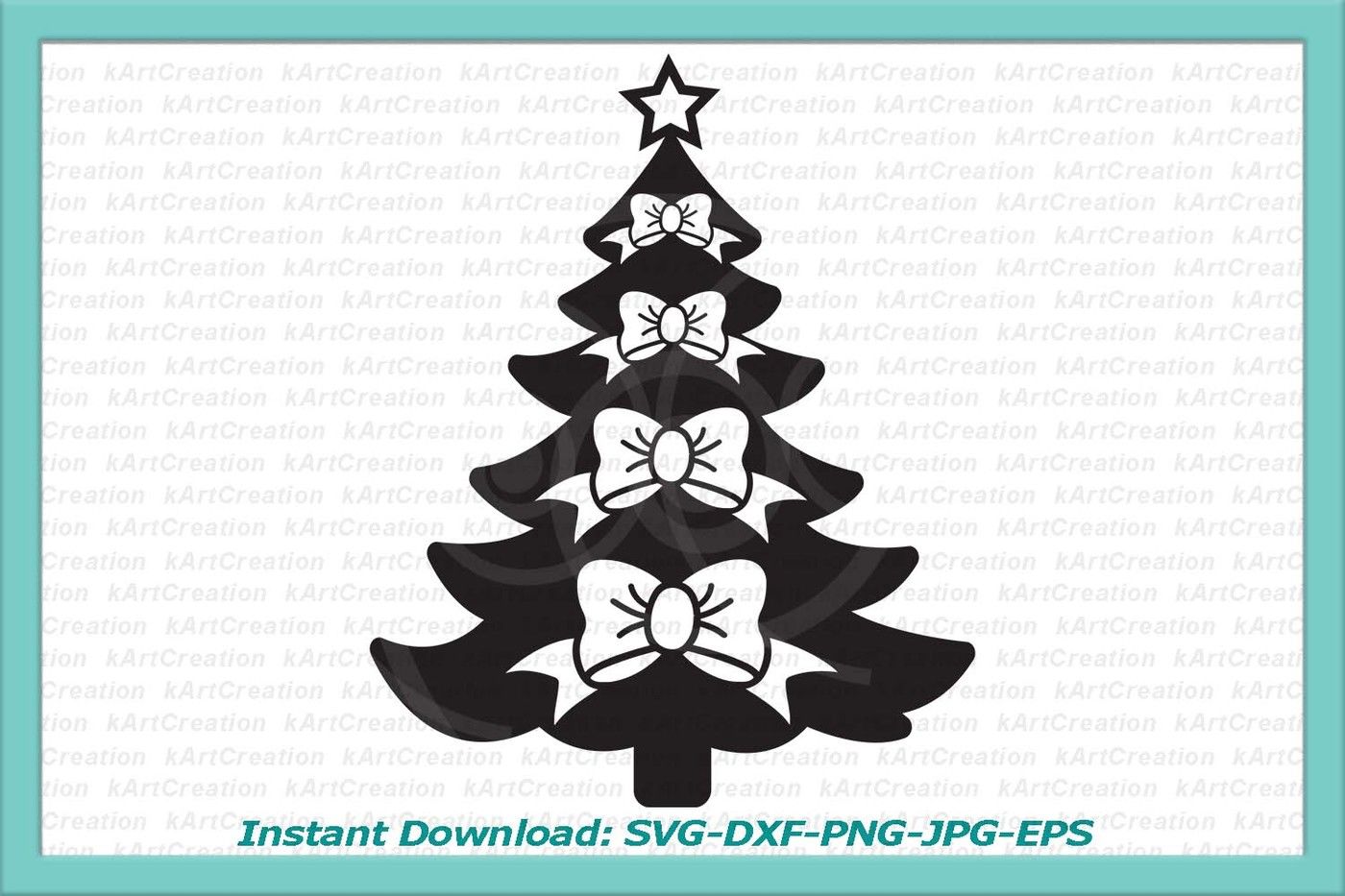 Christmas tree svg, Christmas svg, Bow svg, cuttable ...