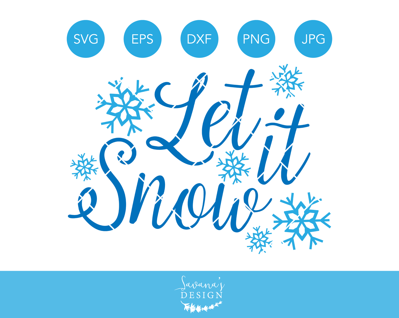 Download Let it Snow SVG, Winter SVG, Snowflake SVG, Christmas Svg ...