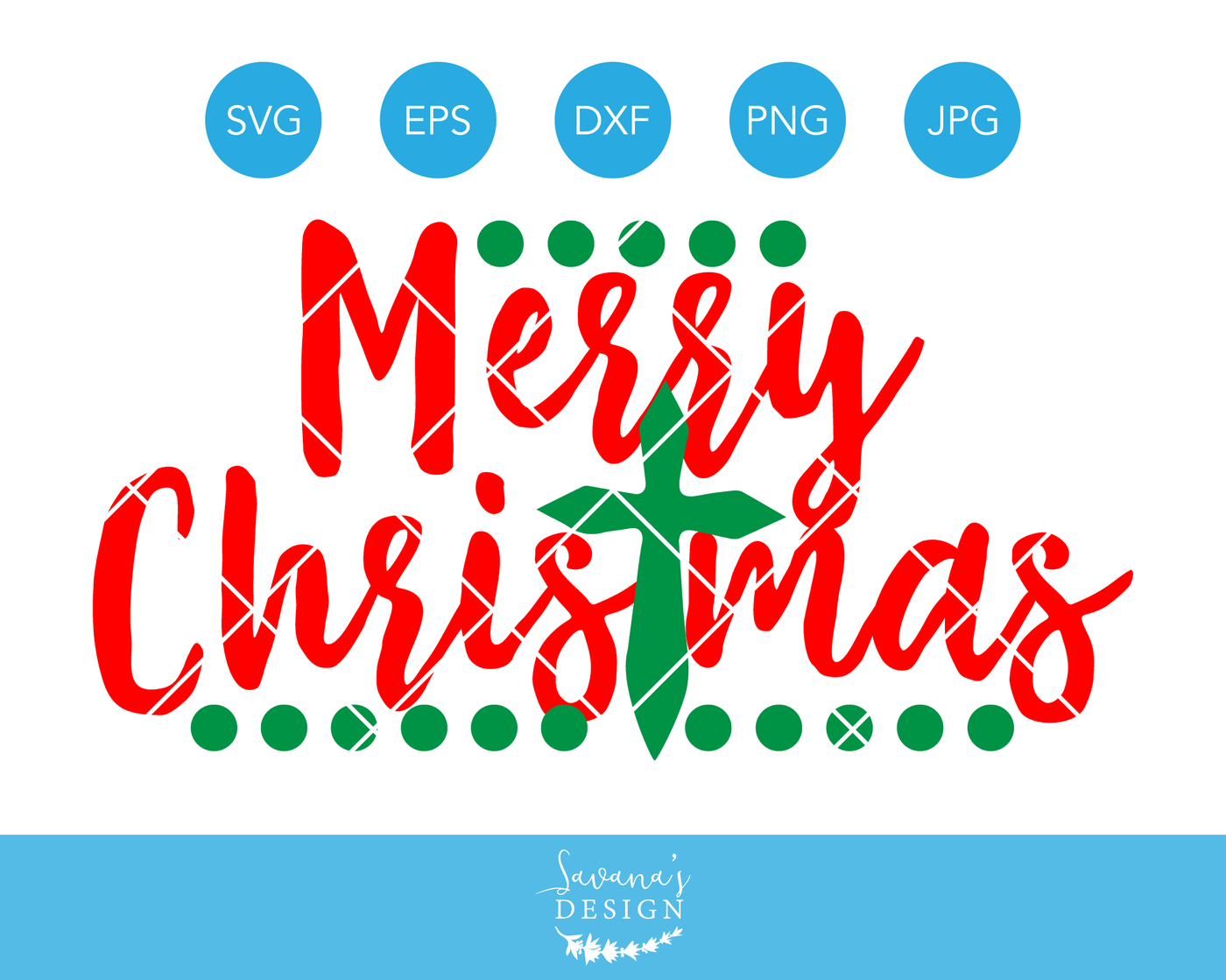 Merry Christmas Cross SVG, Merry Christmas SVG, Christmas SVG