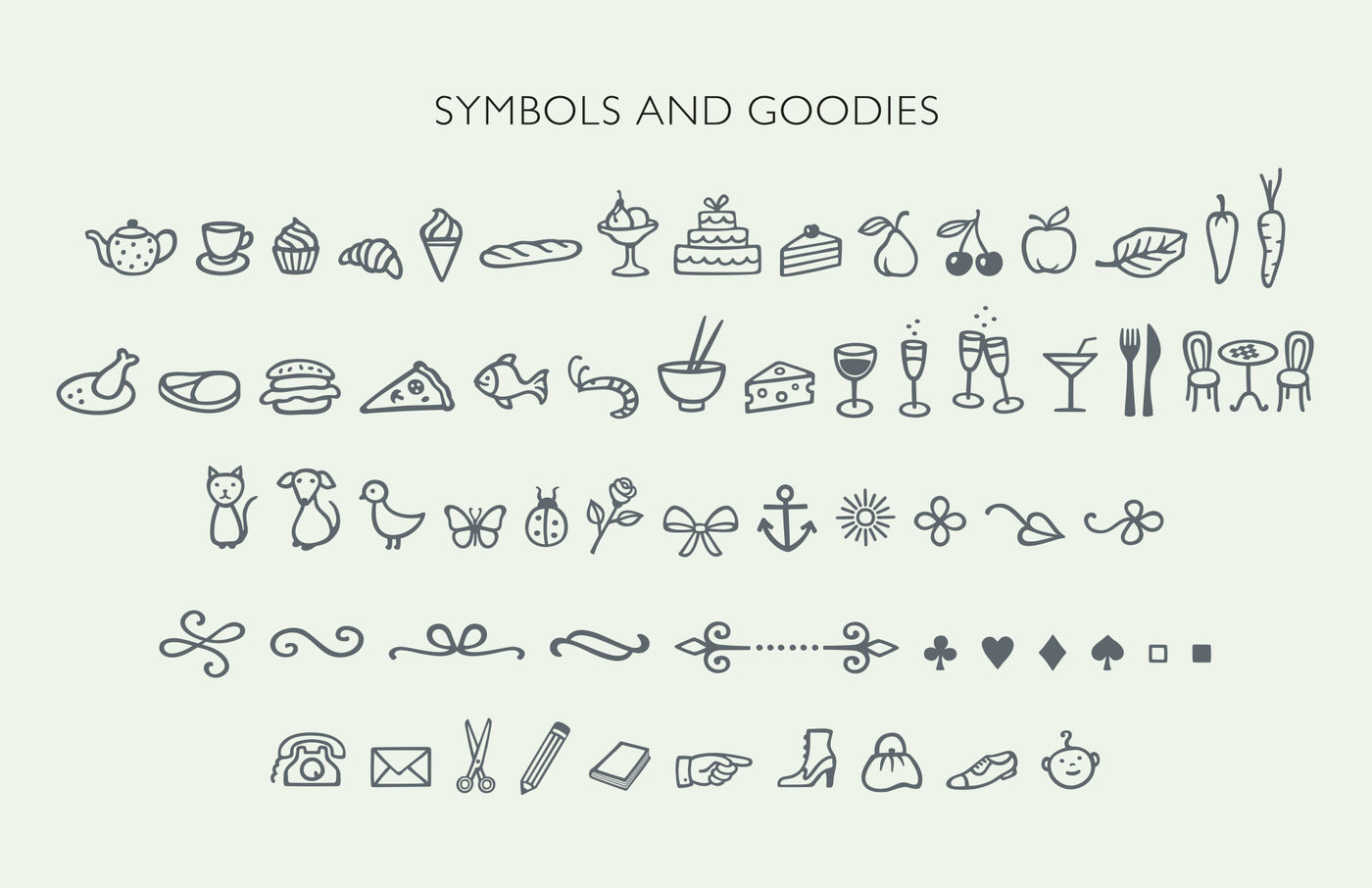 Belle Helene Script And Symbols Font By Studio Indigo Thehungryjpeg Com
