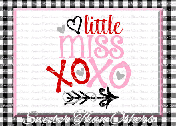 Download Little Miss XOXO Svg, Hugs and Kisses Svg, Silhouette ...