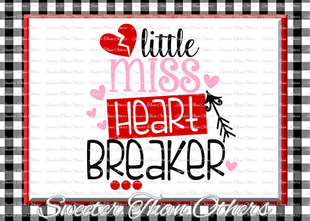 Download Little Miss Heart Breaker Svg Silhouette Valentines svg ...