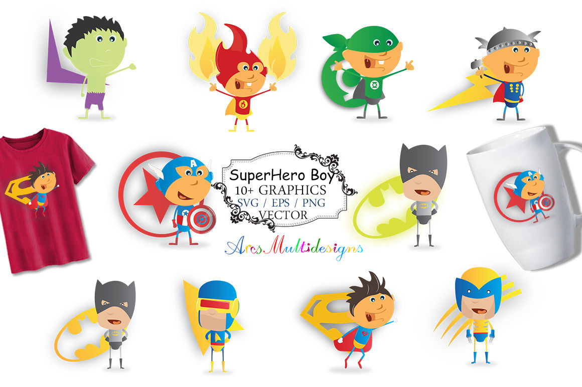 Bundle Superheroes SVG Clipart Superhero logo Superheroes