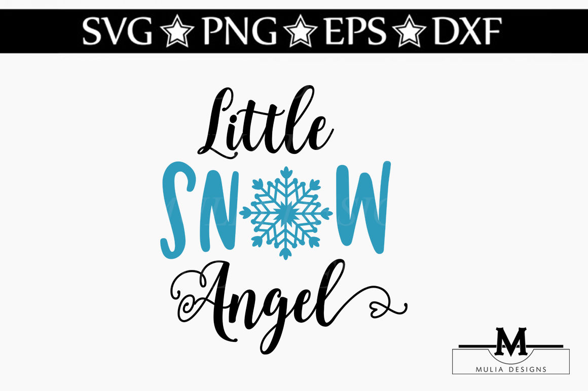 Little Snow Angel Svg By Mulia Designs Thehungryjpeg Com