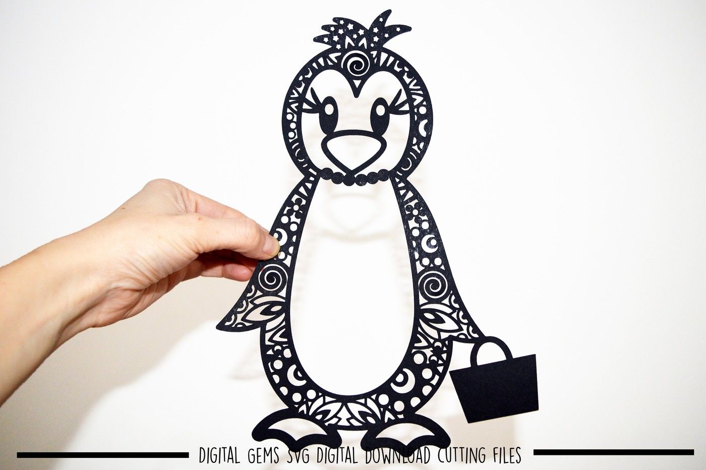 Mrs And Mr Penguin Svg Dxf Eps Files By Digital Gems Thehungryjpeg Com