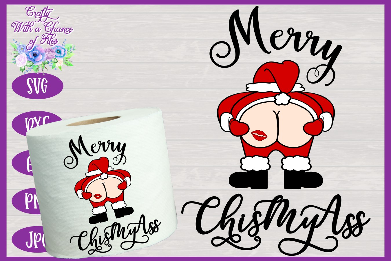 Christmas SVG | Funny Toilet Paper SVG | Christmas Gag Gift SVG By