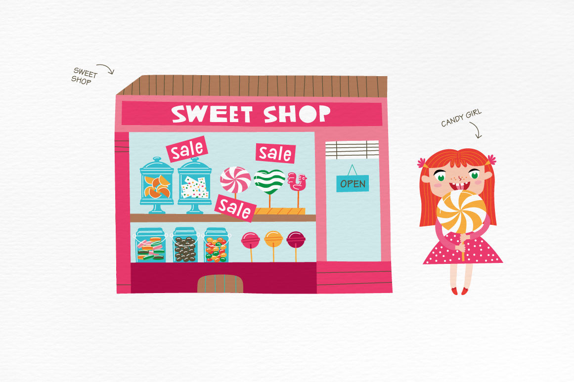 Sweet shop By Alena Razumova | TheHungryJPEG