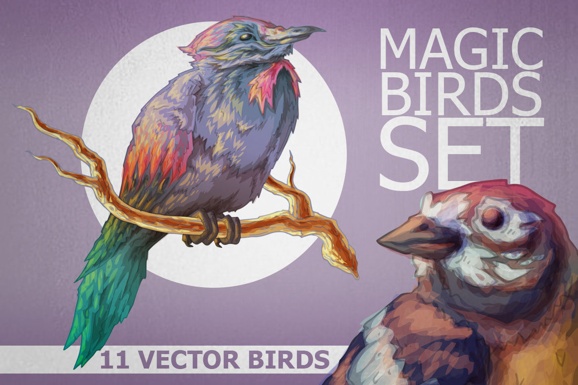 Magic Birds Set By Nette Ahnung